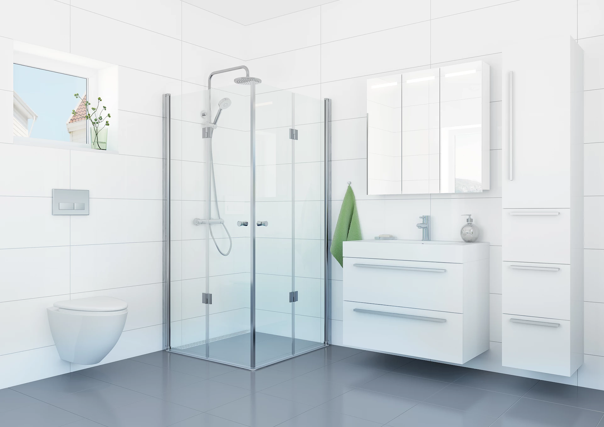 NRF6312724 - MATS dusjdør, leddet høyre - 