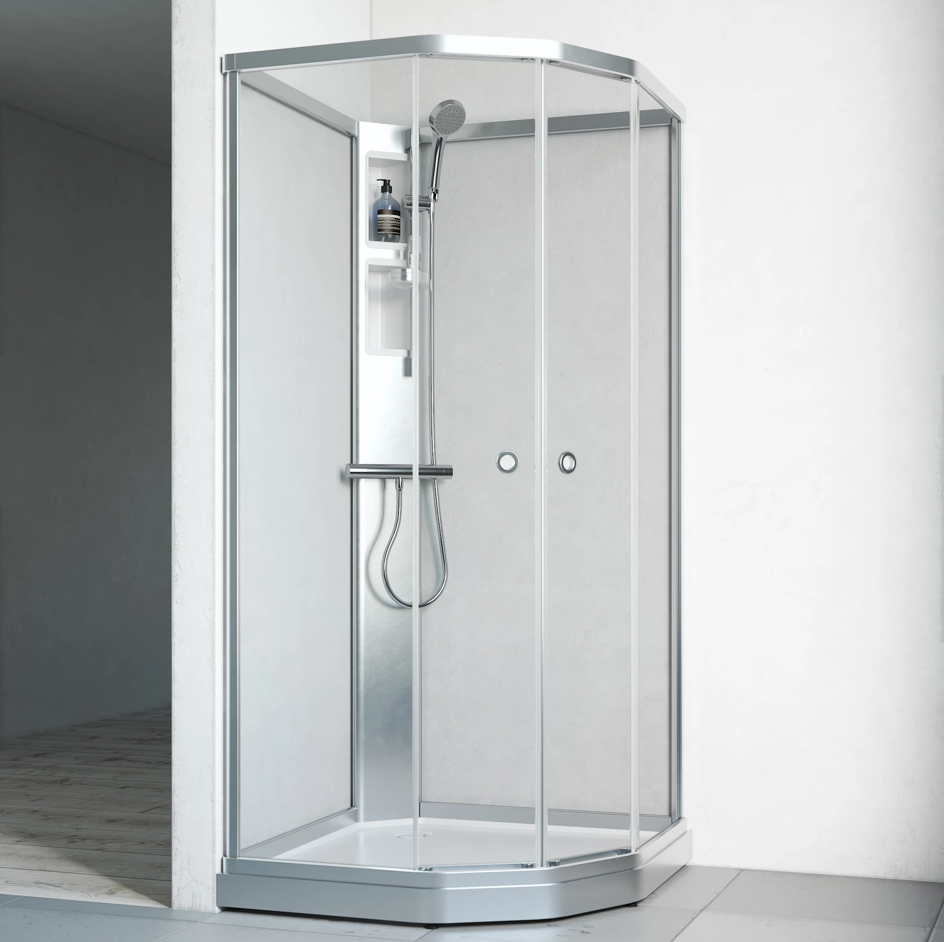 NRF7365894 - Flow Semi Standard dusjkabinett, matt - 