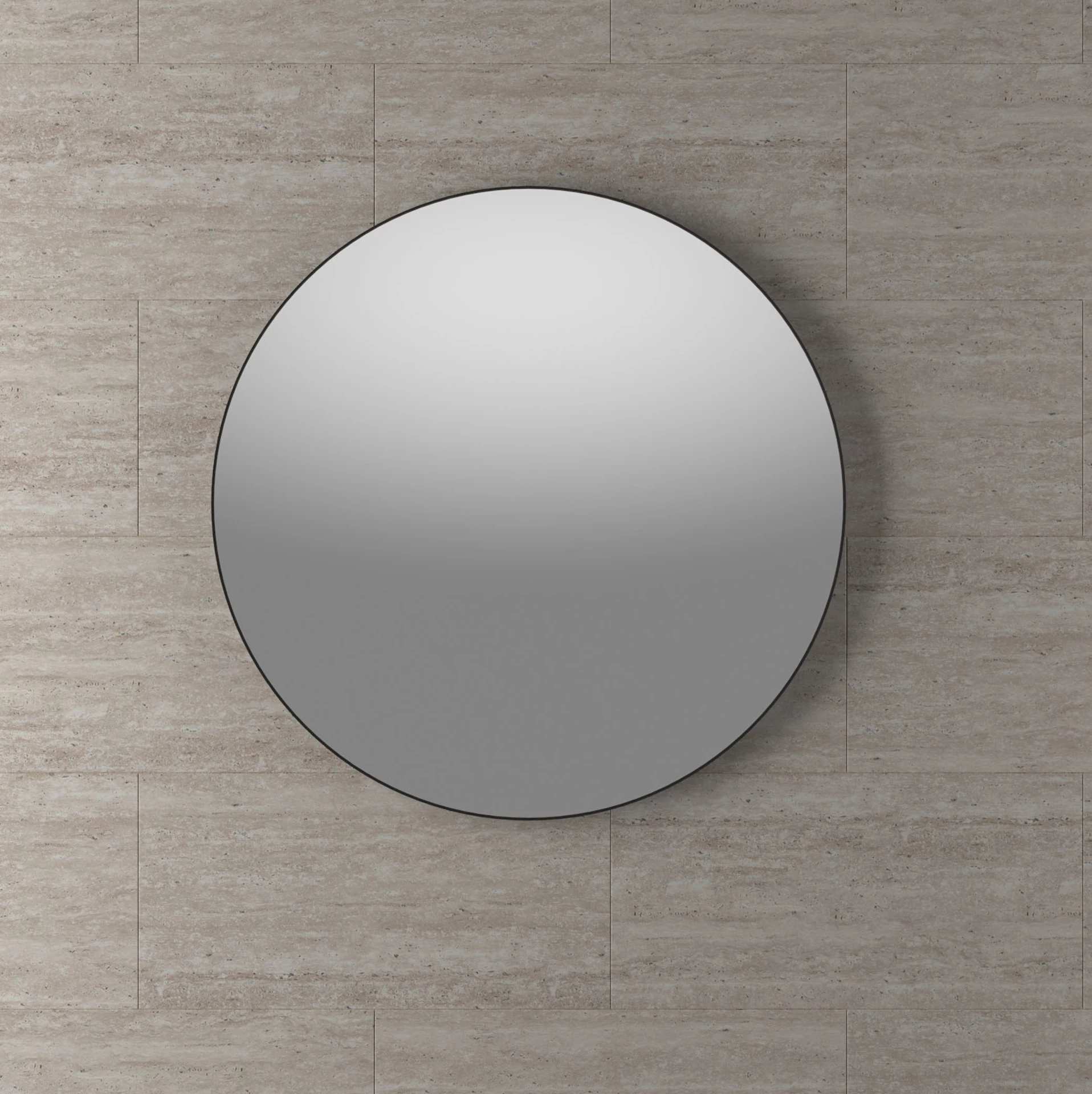 ART210608R - Øyri rundt speil, sort - 