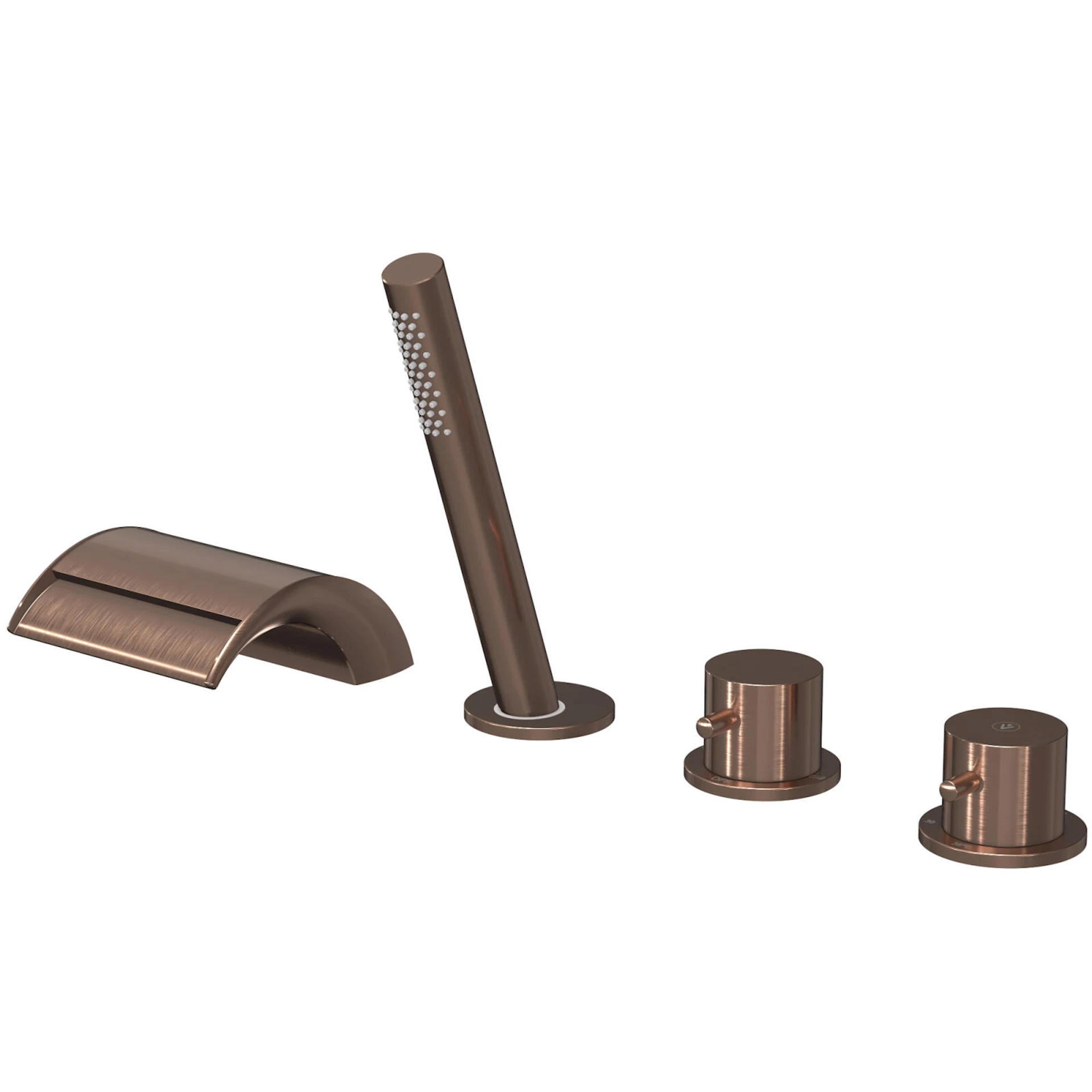 NRF1398550 - Badekarbatteri Oase børstet rosegull - 